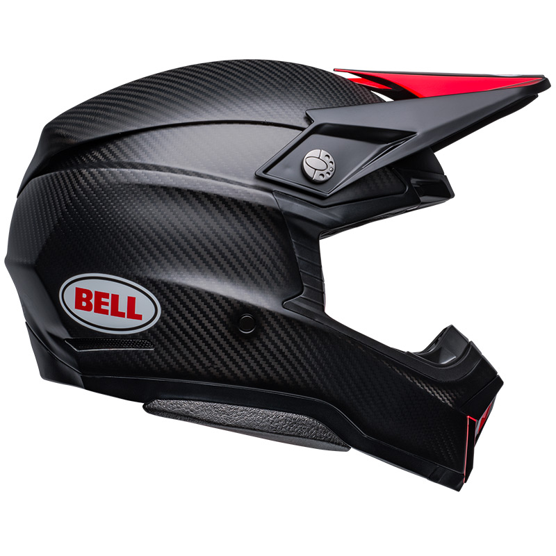 CASCO BELL MOTO-10 SPHERICAL NERO/ROSSO