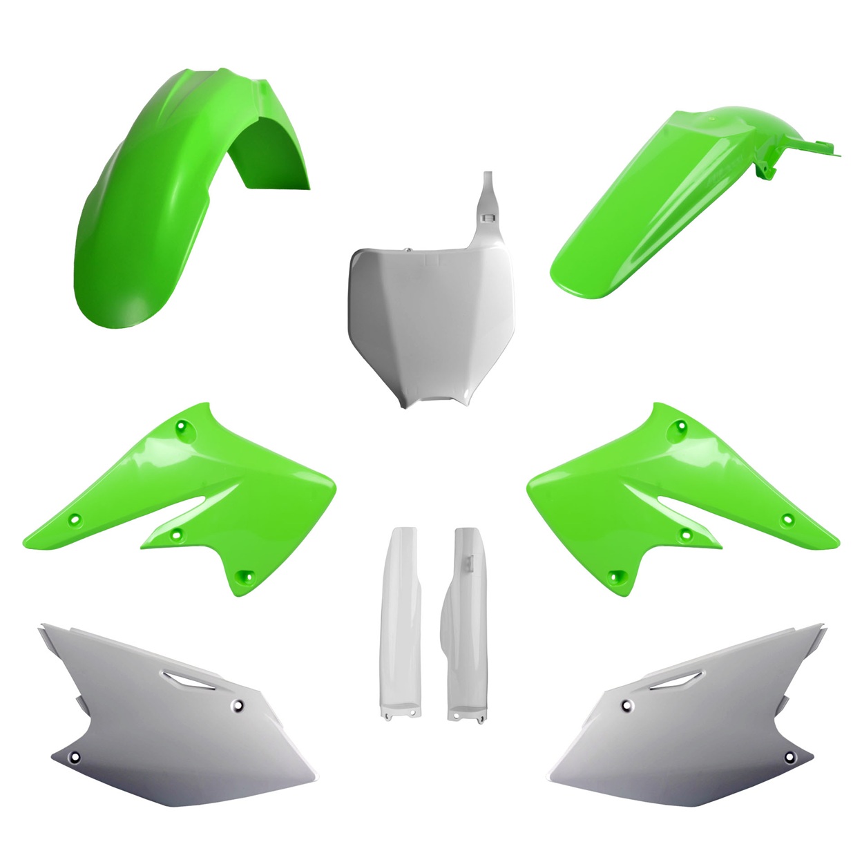 Kit plastiche KAWASAKI Verde05/Bianco