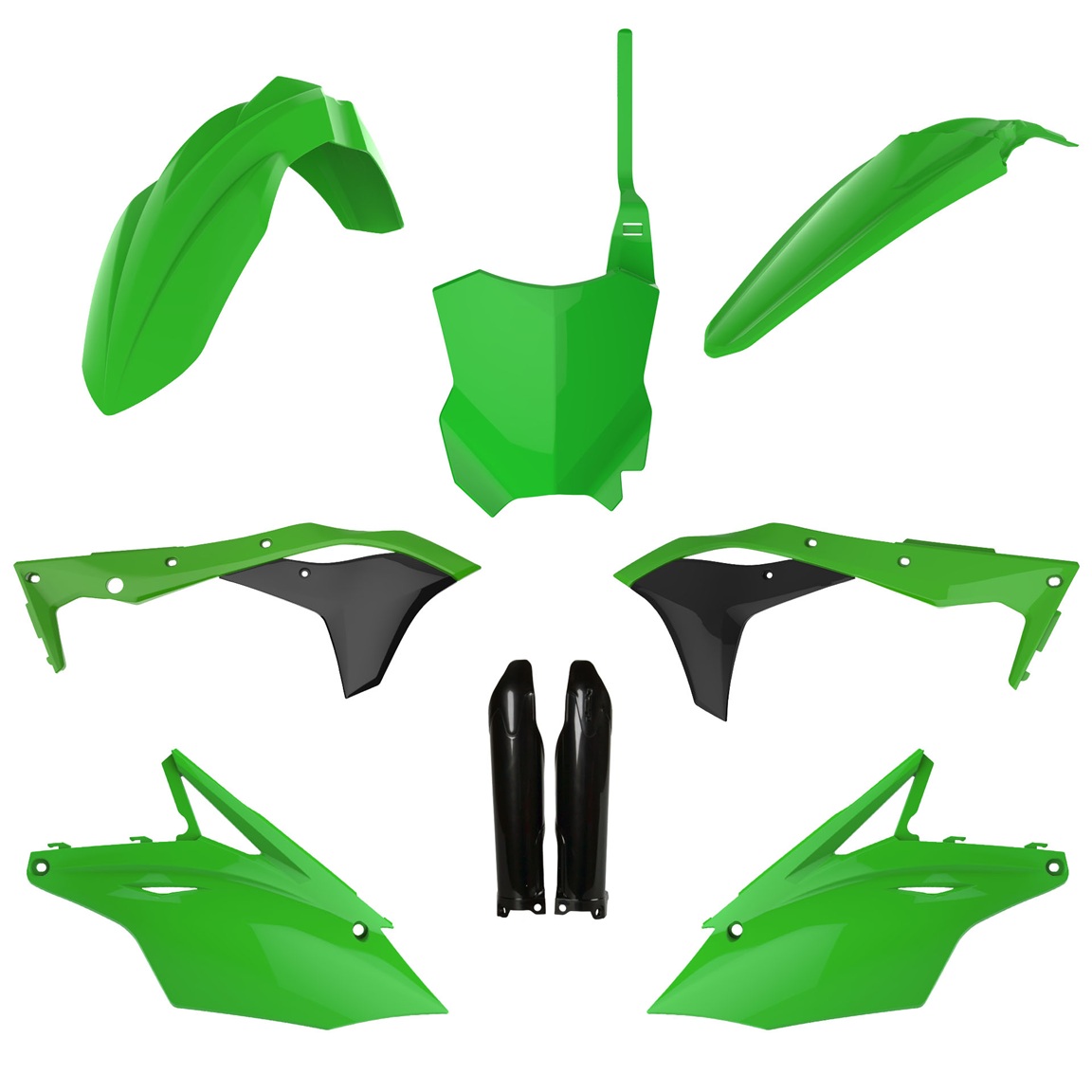 Kit plastiche KAWASAKI Verde05/Nero