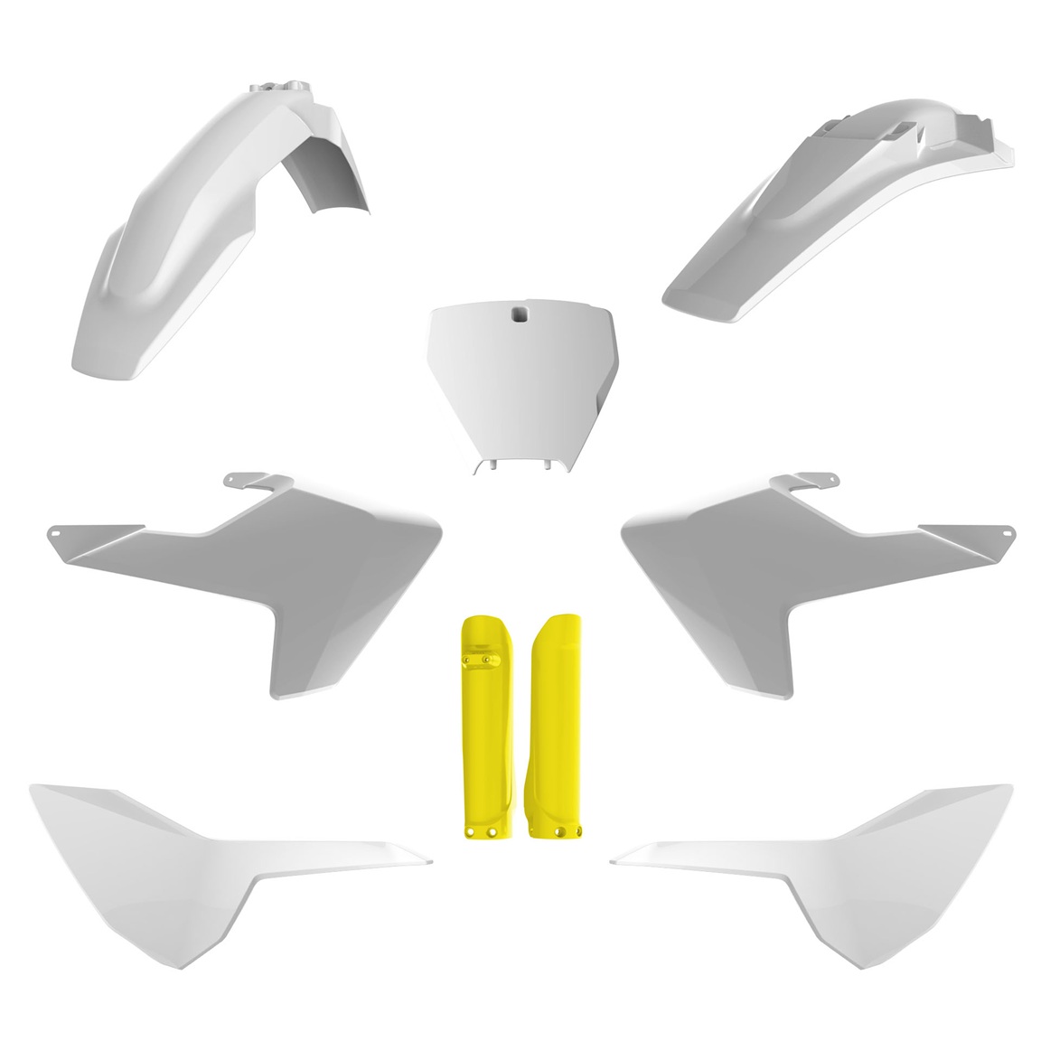 Kit plastiche HUSQVARNA Bianco/Giallo