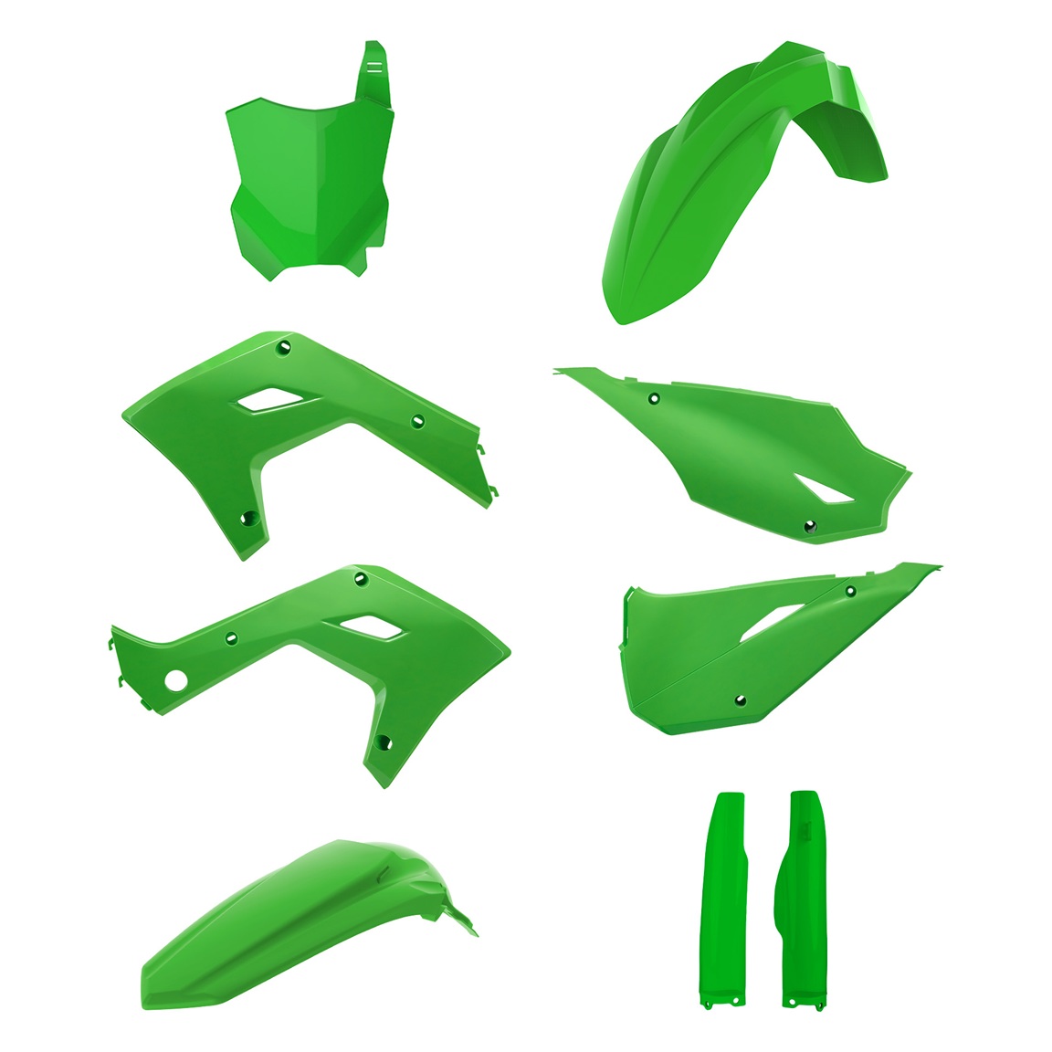 Kit plastiche Restyling KX 125/250 03-08 verde - KXF '26 STYLE