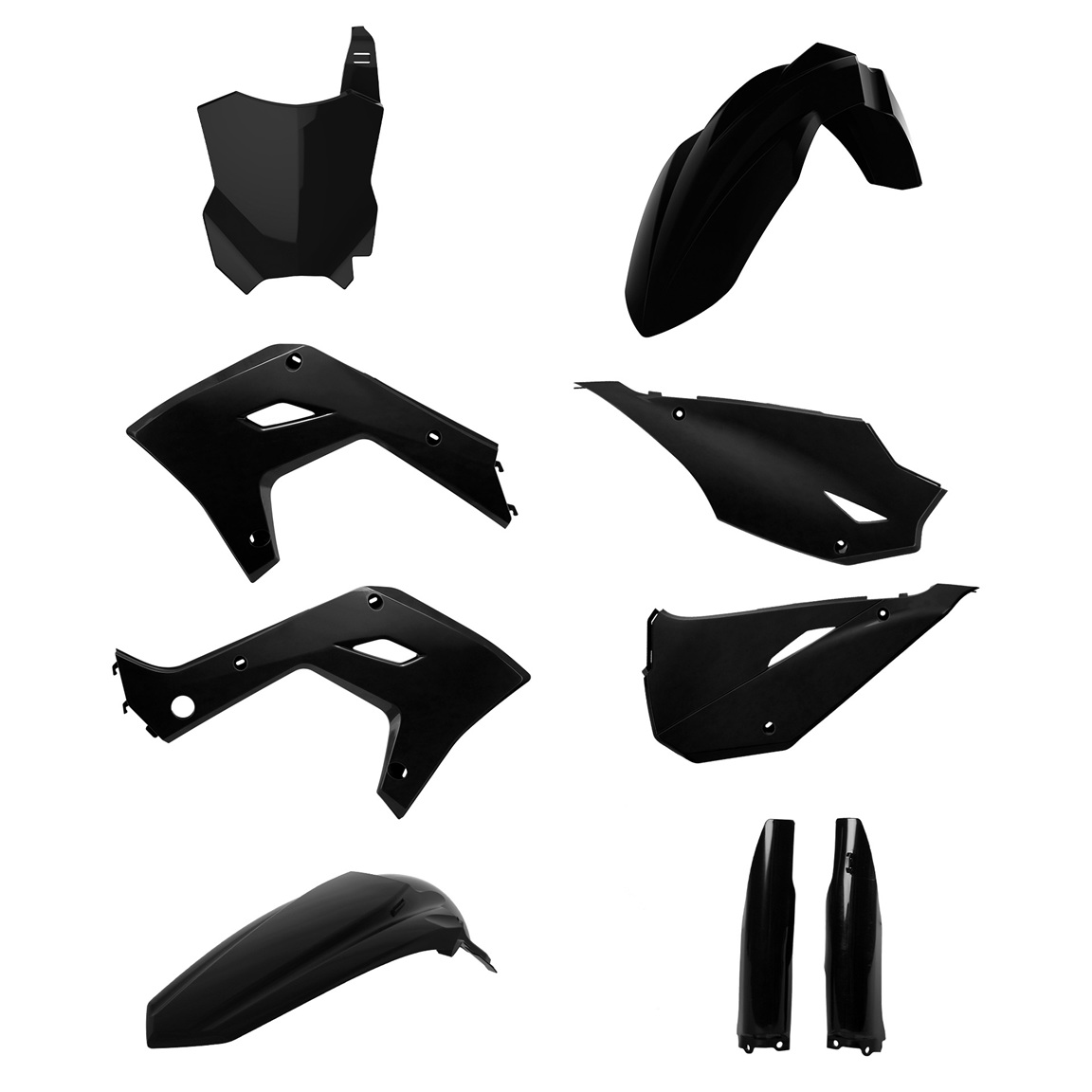 Kit plastiche restyling KX 125/250 03-08 nero - KXF '26 STYLE