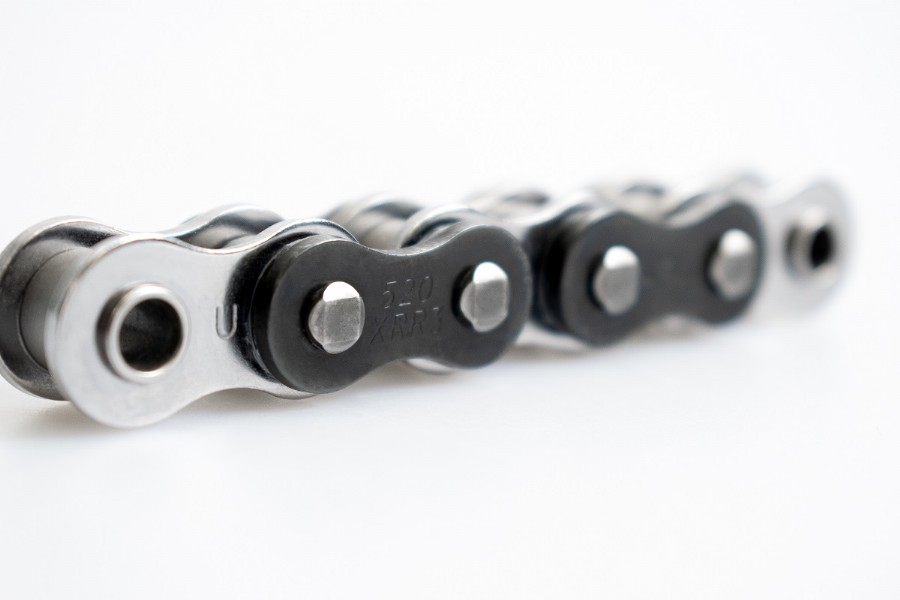 Catena AFAM 520 XRR3 - 118 maglie - Nero/cromato - con XS-ring