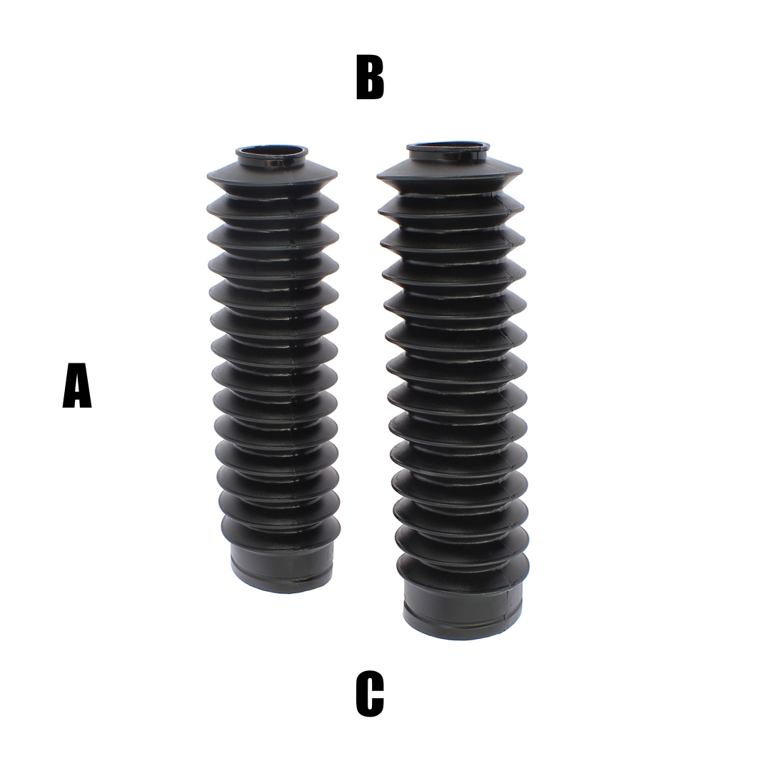 Soffietti per forcelle ø28/50 - lunghezza 215 mm - nero