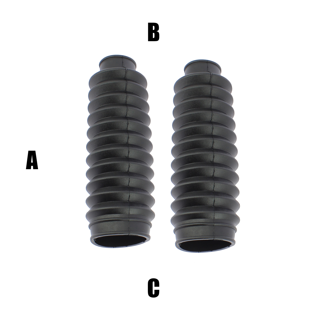 Soffietti per forcelle ø28/30 - lunghezza 180 mm - nero