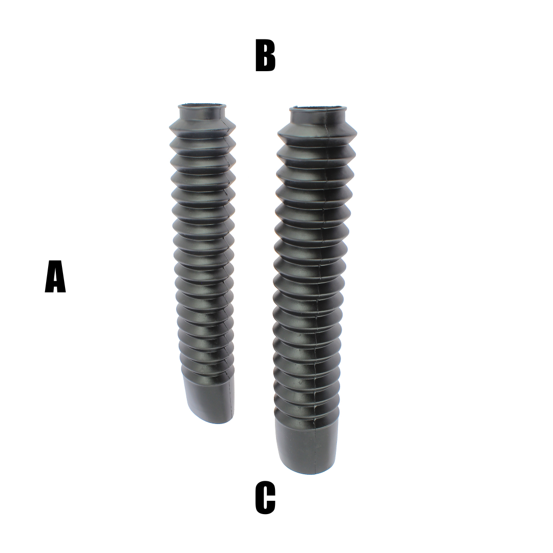 Soffietti per forcelle ø22/46 - lunghezza 320 mm - nero