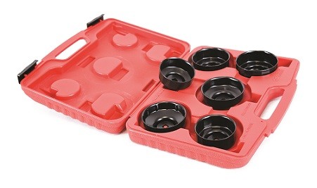 Kit chiavi per filtro olio (10 misure) attacco centrale 3/8"