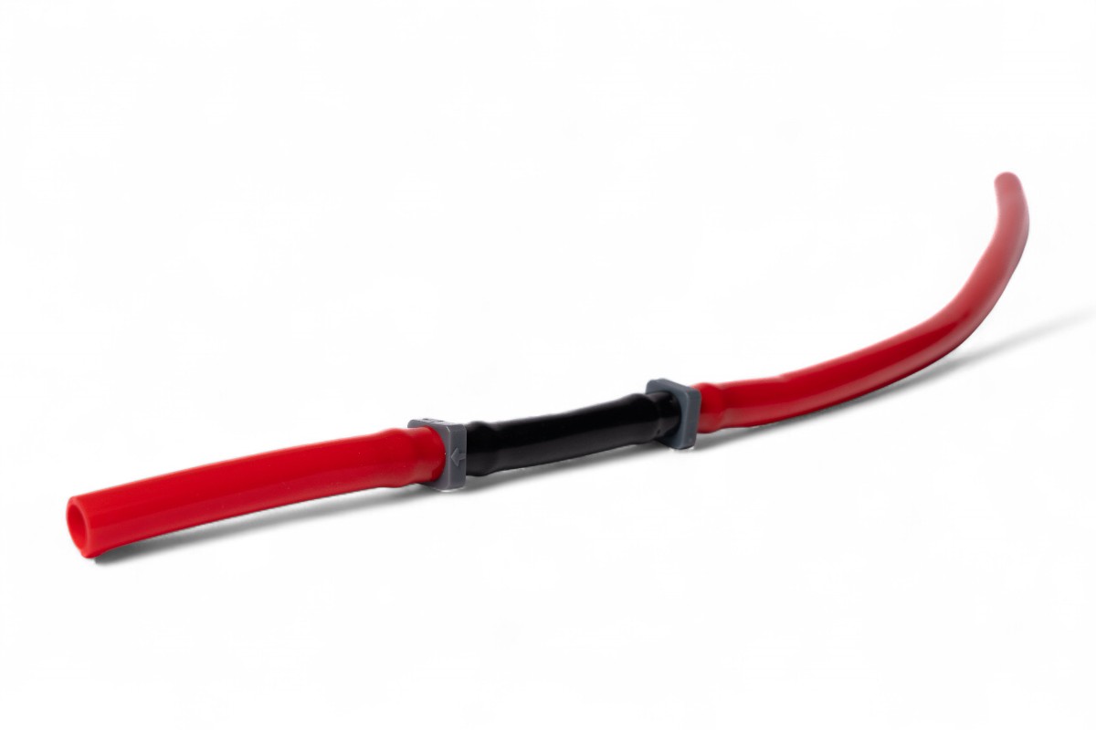 Valvola sfiato benzina con tubo - Rosso
