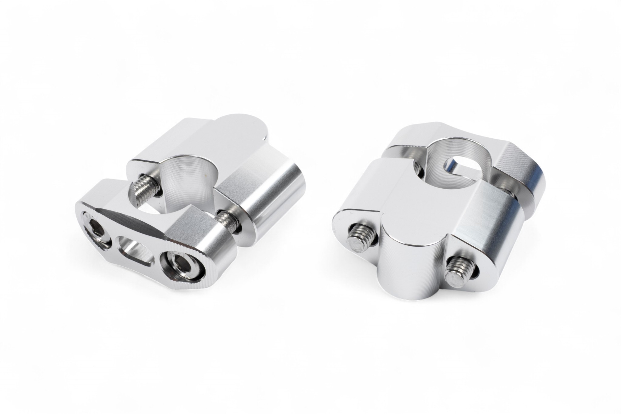 Spessori in alluminio anodizzato da 30mm per rialzare manubri da ø22mm