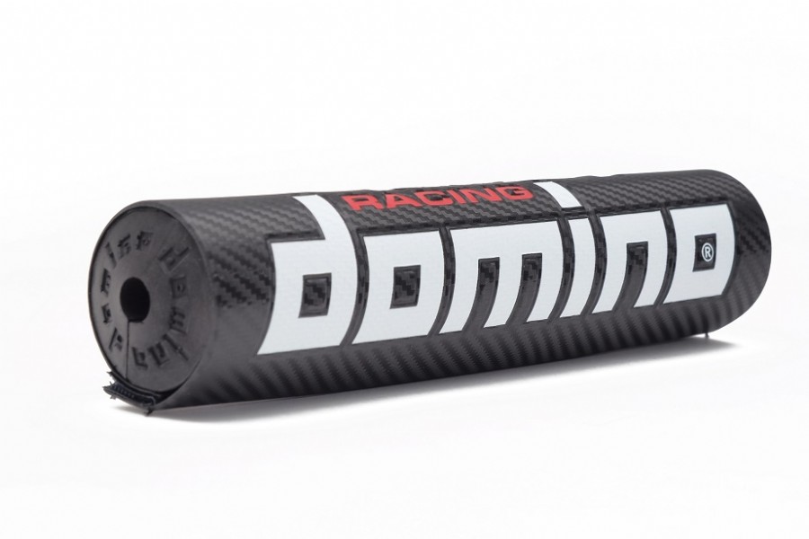 Paracolpo in gomma per manubri con traversino DOMINO carbon look