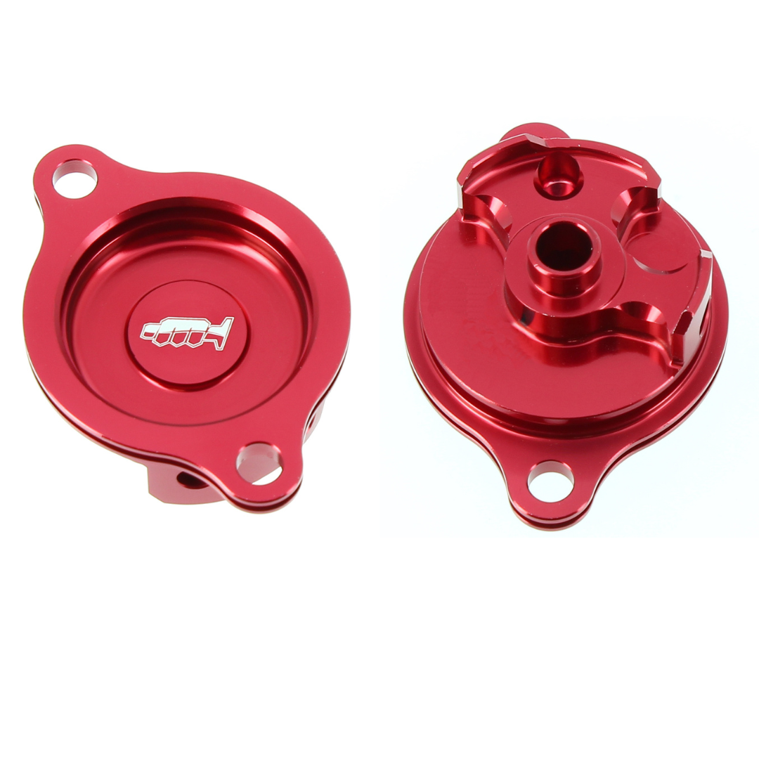 Coperchio filtro olio - HONDA - Rosso