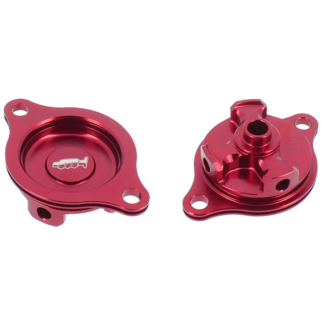 Coperchio filtro olio - HONDA - Rosso