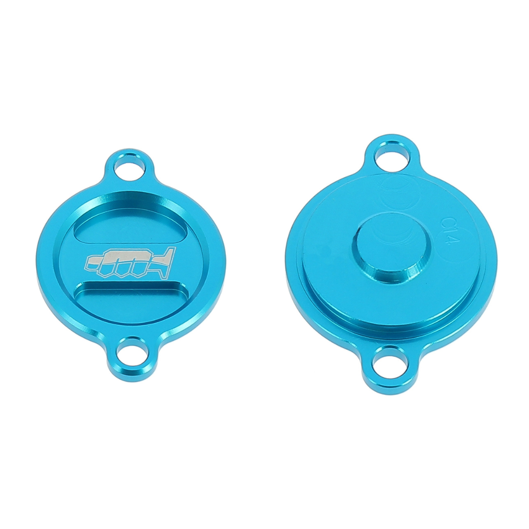Coperchio filtro olio - HUSQVARNA - Azzurro