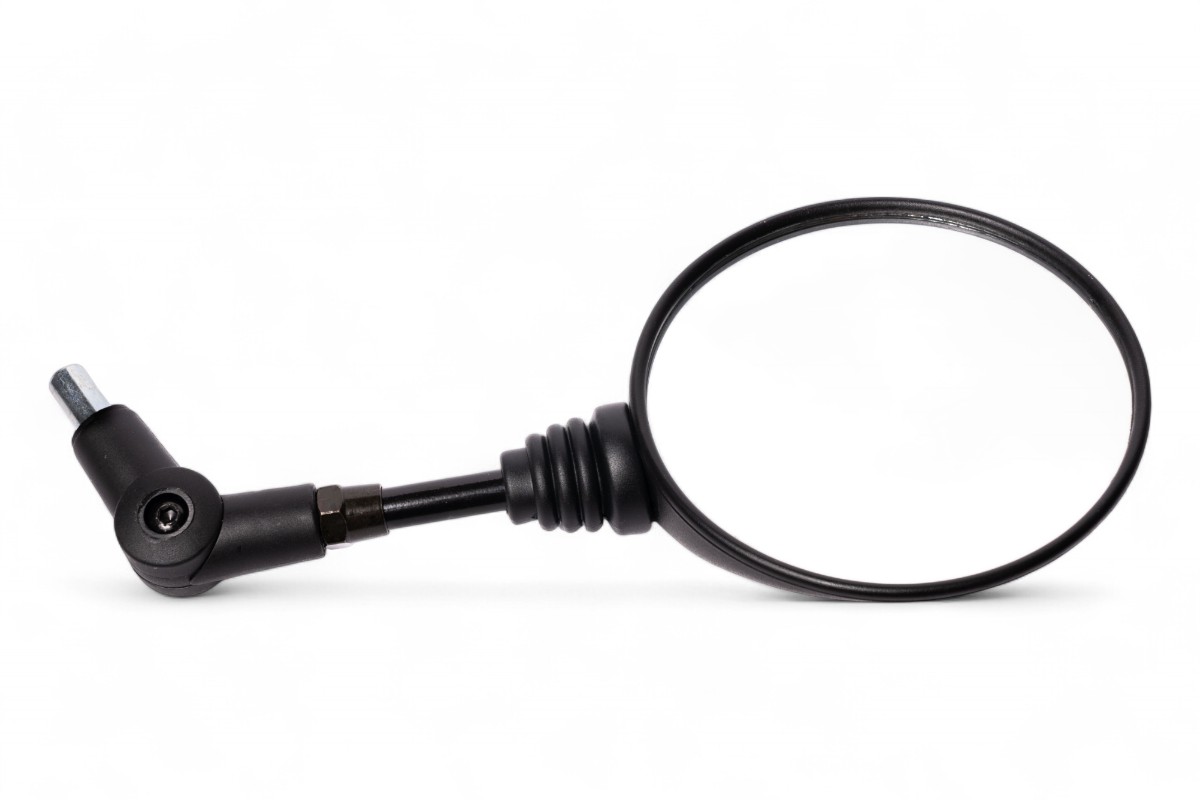 Specchietto retrovisore omologato snodato con adattatori lato destro/sinistro - Ø100mm - Lunghezza 225mm