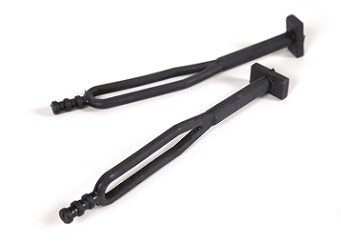 Coppia elastici in gomma per cavalletto/portafaro - Nero (2 pezzi)