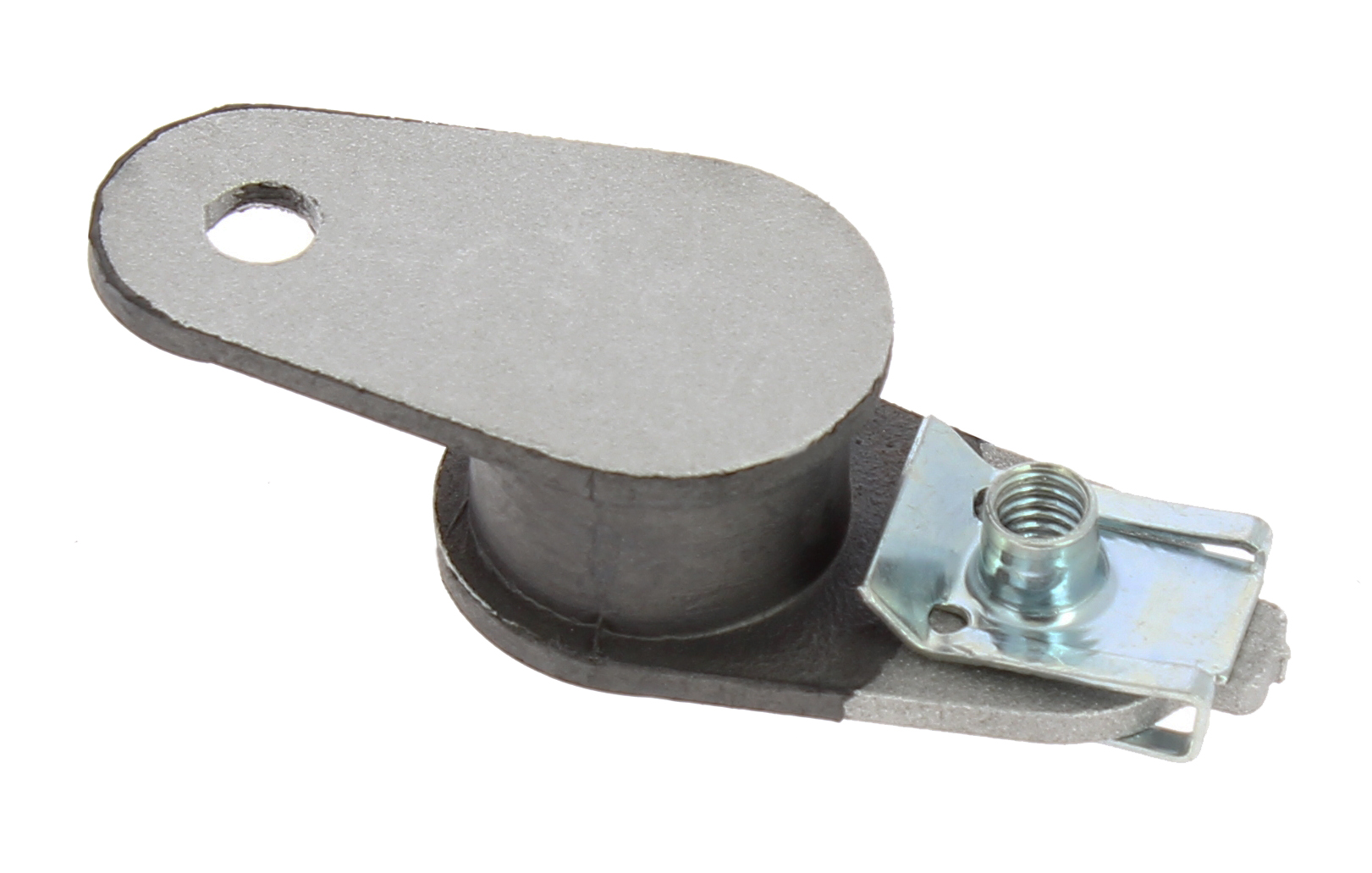 Silent block alluminio e gomma con clips - lunghezza 76mm