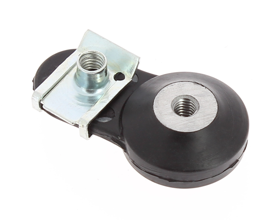 Silent block alluminio e gomma nera con clips, modello HUSQVARNA/KTM