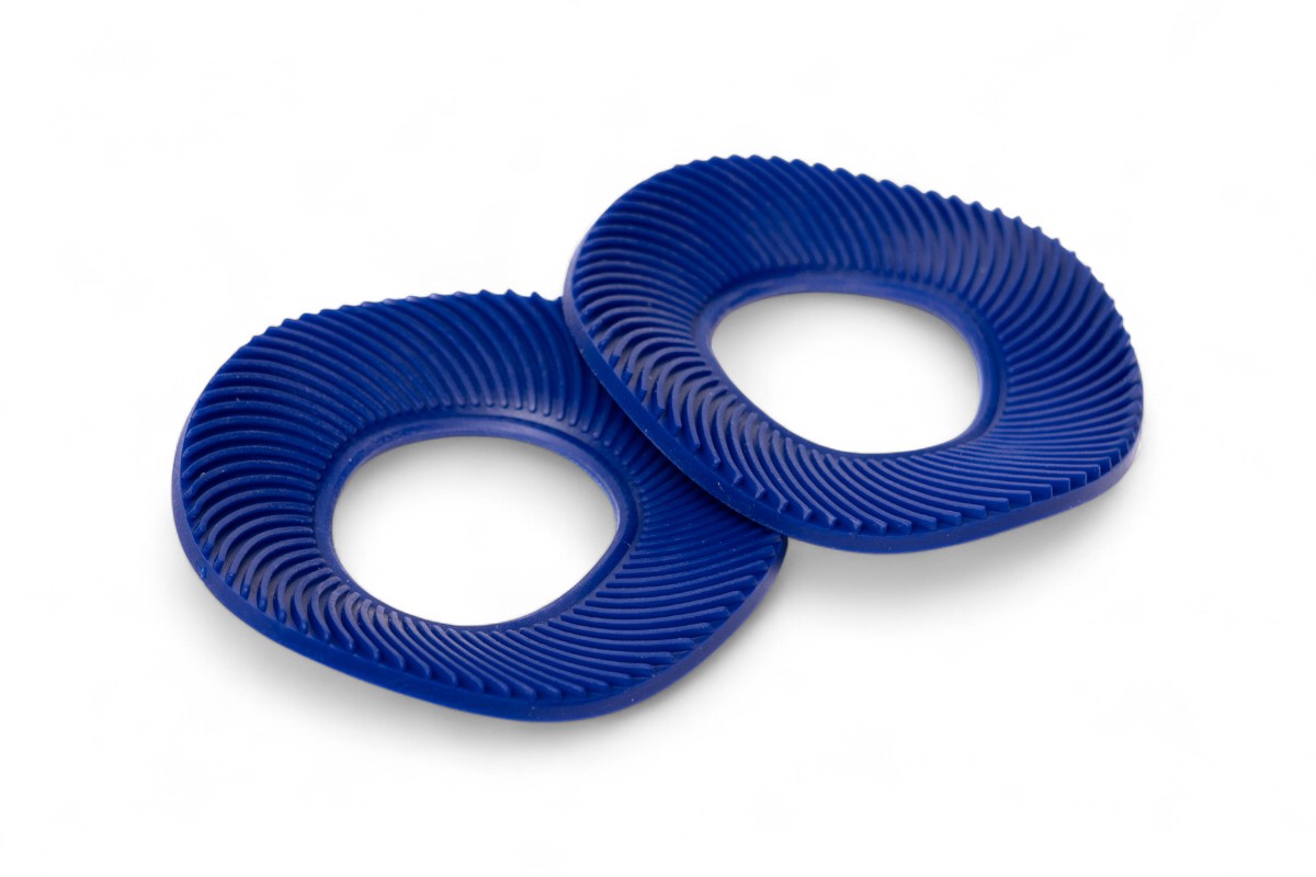 Coppia anelli in gomma per manopole - Blu