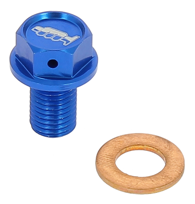 Tappo drenaggio olio con inserto magnetico M10 x 15MM passo 1,25 - YAMAHA - Blu