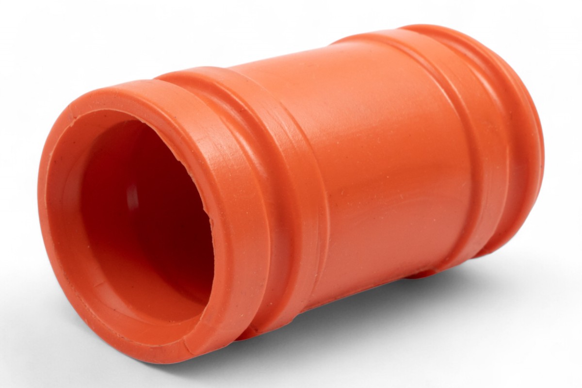 Manicotto silenziatore in gomma arancione - ø interno29mm, lunghezza 70mm