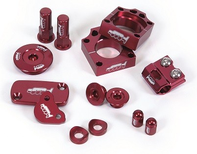 Kit particolari in alluminio - CRF 450 R/X - Rosso