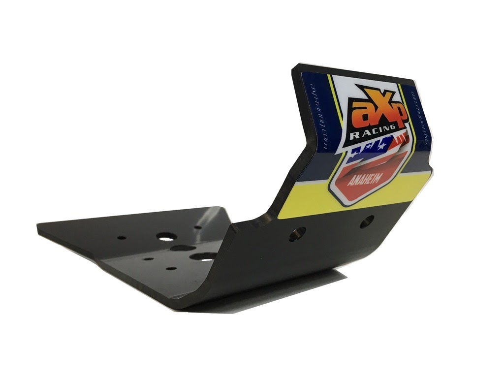Slitta paratelaio AXP cross 6mm - HUSQVARNA 250 TC 17-18 - Nero