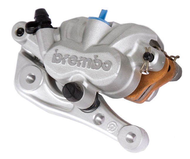 Pinza freno anteriore BREMBO con staffa e pastiglie - ø pistoni 24mm, interasse fori 95mm