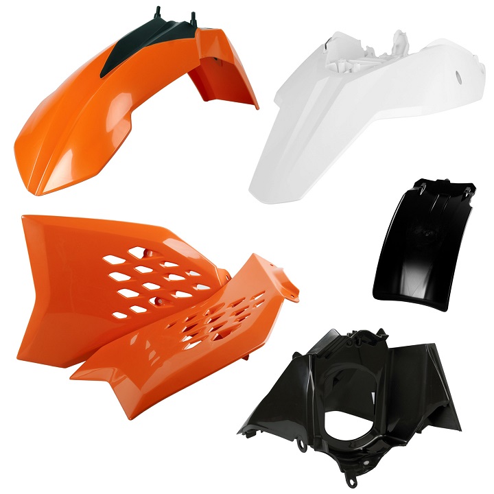 Kit plastiche KTM Arancione/Bianco
