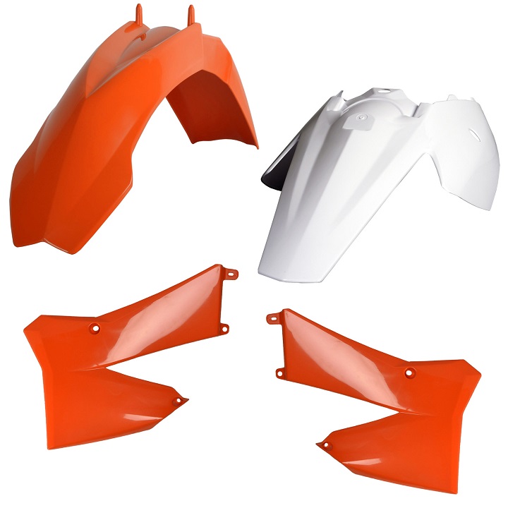 Kit plastiche KTM Arancione/Bianco