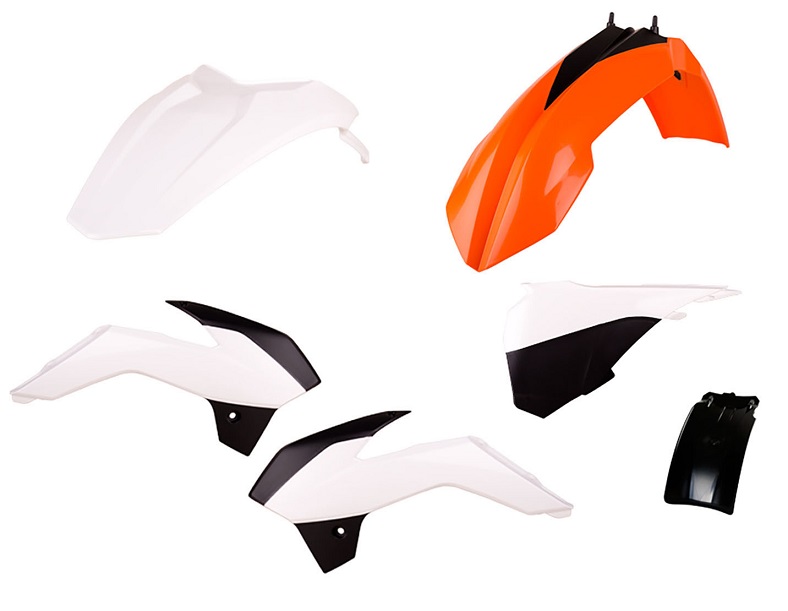 Kit plastiche KTM Arancione/Bianco