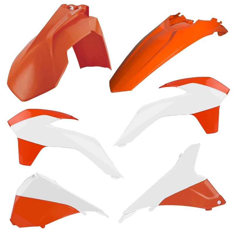 Kit plastiche KTM Arancione/Bianco