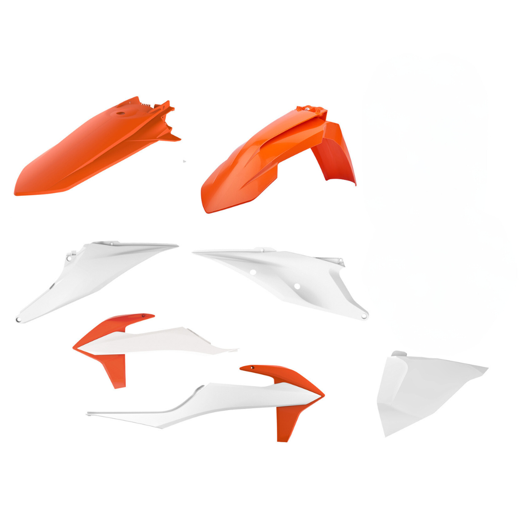 Kit plastiche KTM Arancione16/Bianco20