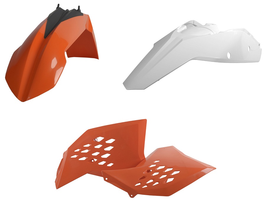 Kit plastiche KTM Arancione/Bianco