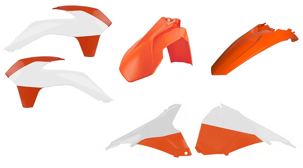 Kit plastiche KTM Arancione/Bianco