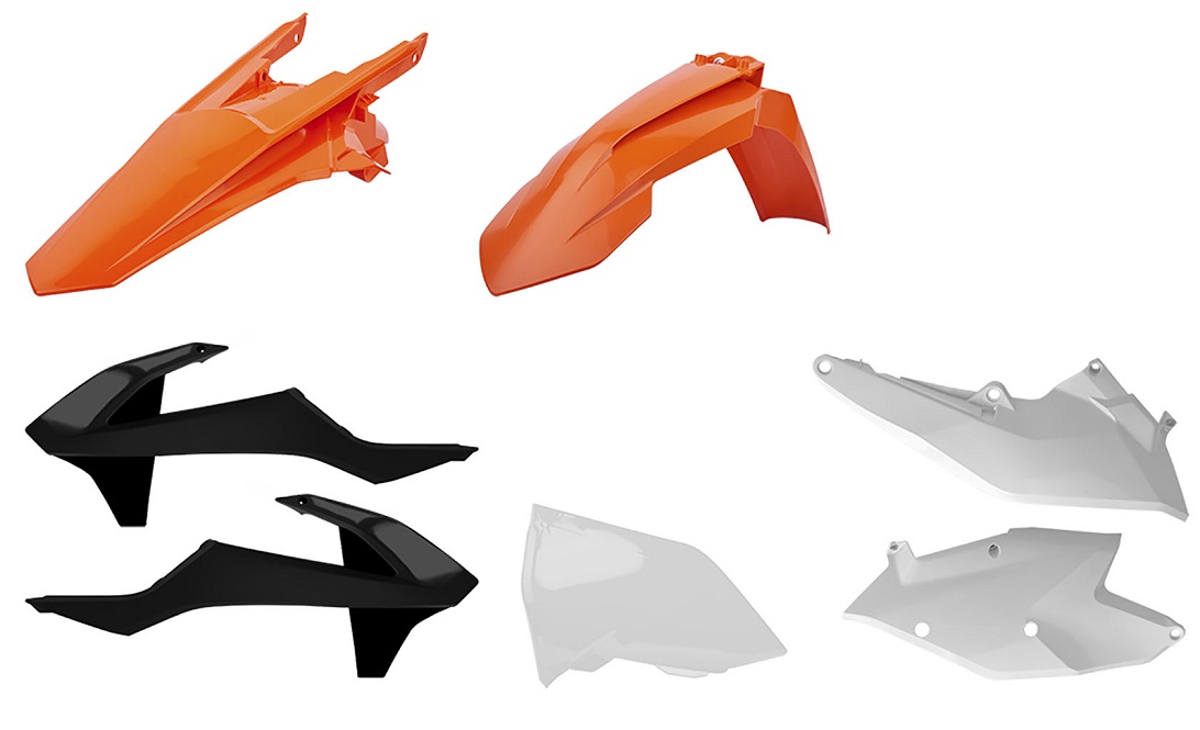 Kit plastiche KTM Arancione/Bianco/Nero