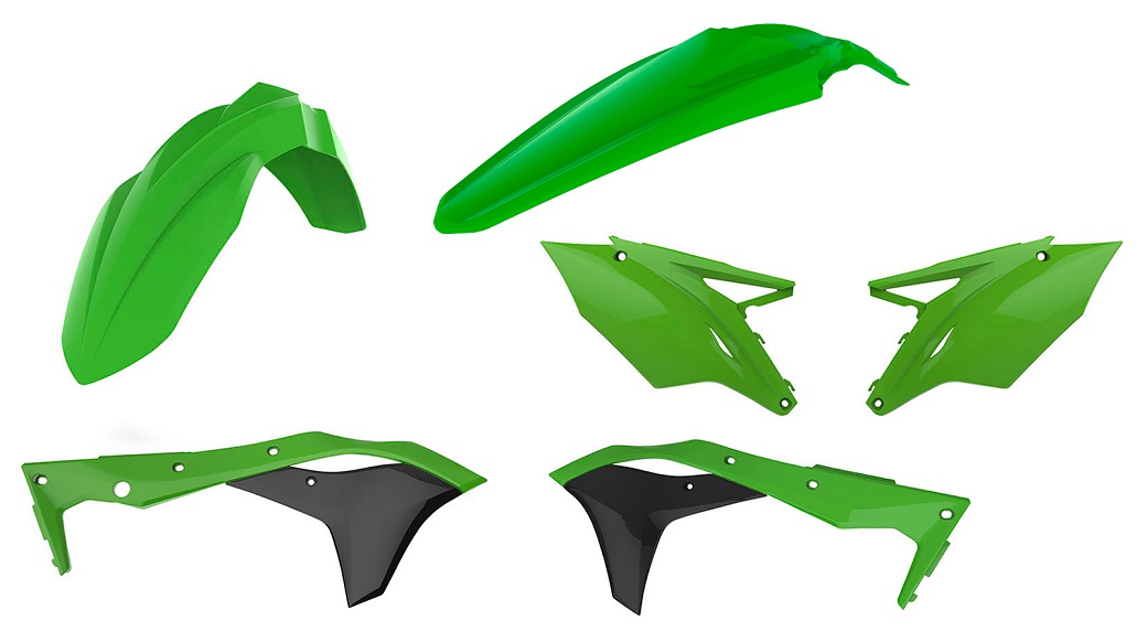 Kit plastiche KAWASAKI Verde05/Nero