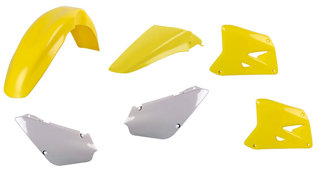 Kit plastiche SUZUKI Giallo rm01/Bianco