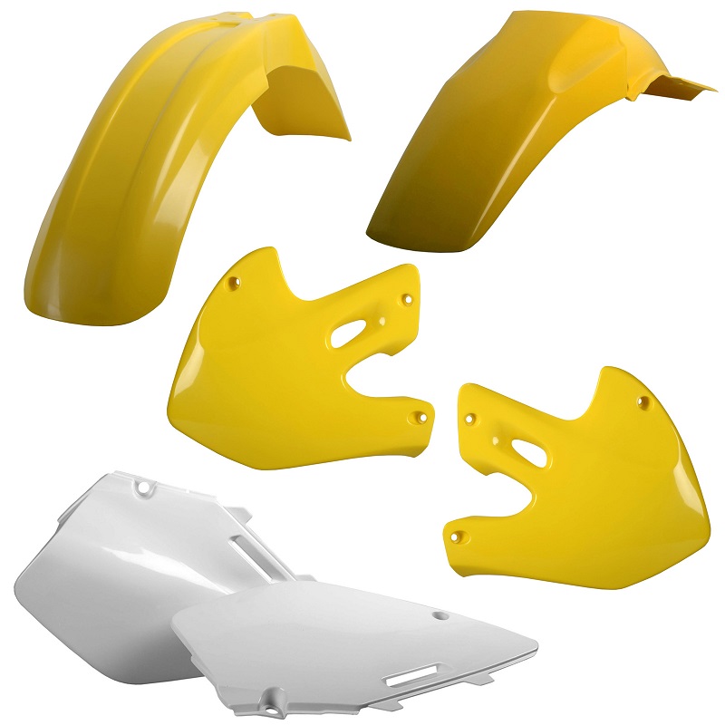 Kit plastiche SUZUKI Giallo rm01/Bianco