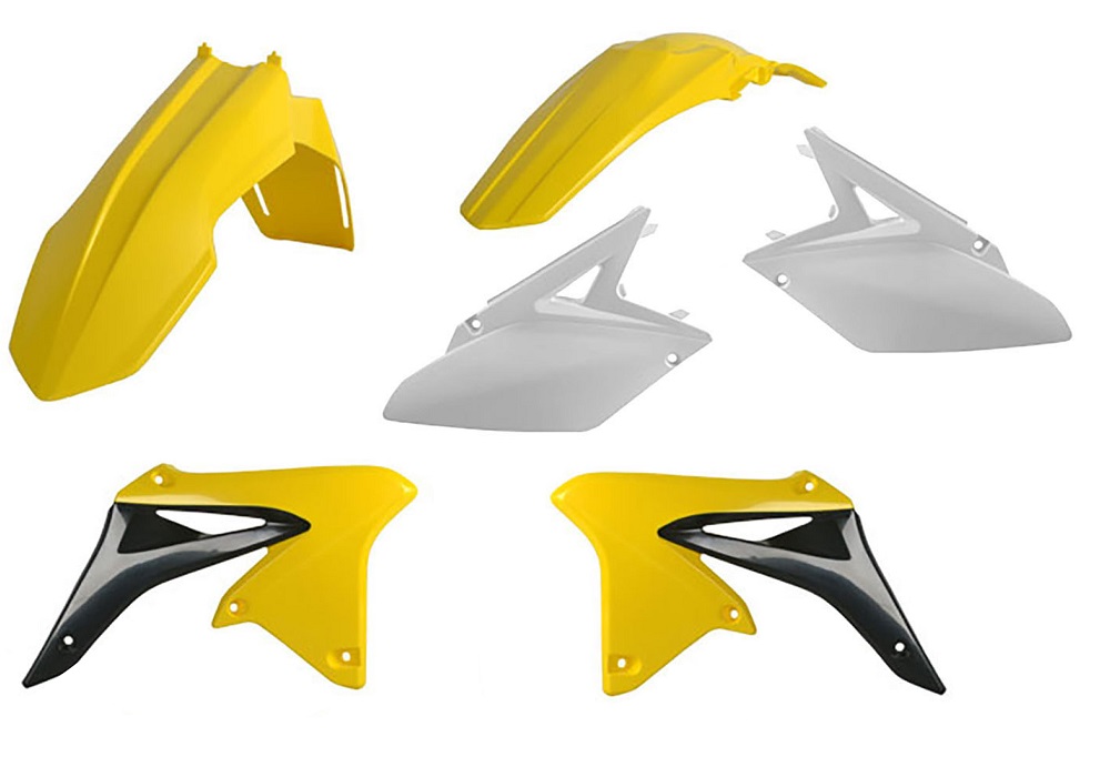 Kit plastiche SUZUKI Giallo rm01/Bianco