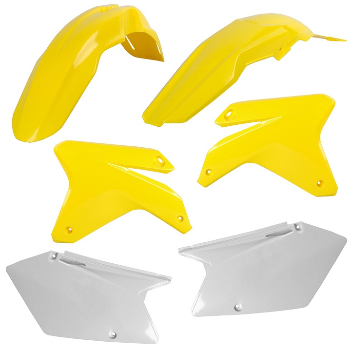 Kit plastiche SUZUKI Giallo rm01/Bianco