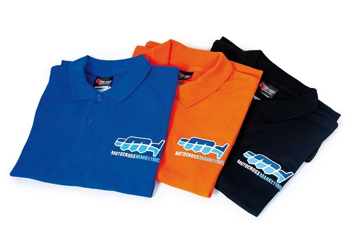 Polo MOTOCROSS MARKETING - Arancione, taglia XL
