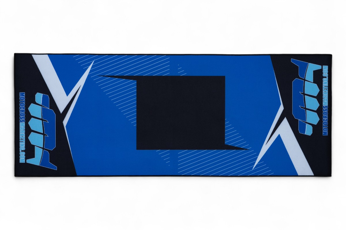 Tappeto paddock MOTOCROSS MARKETING - Blu