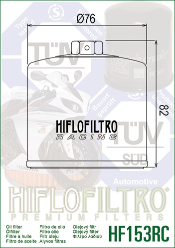 Filtro olio HI-FLO RACING - DUCATI