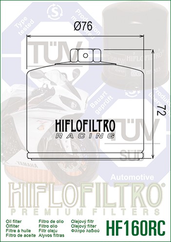 Filtro olio HI-FLO RACING - BMW