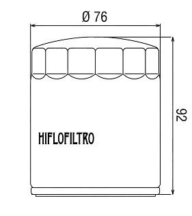 Filtro olio HI-FLO cromato - BUELL HARLEY DAVIDSON