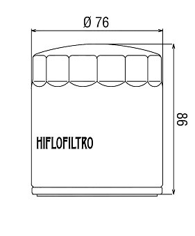 Filtro olio HI-FLO cromato - HARLEY DAVIDSON