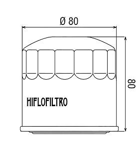 Filtro olio HI-FLO - HONDA KAWASAKI