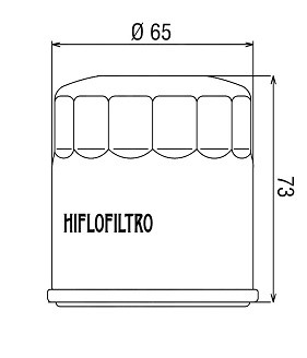 Filtro olio HI-FLO cromato - HONDA KAWASAKI YAMAHA