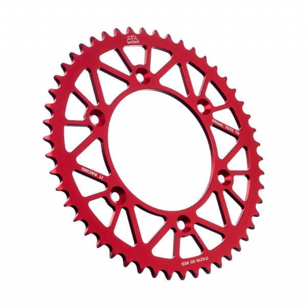 Corona JT ergal RACELITE rossa - 50 denti - HONDA