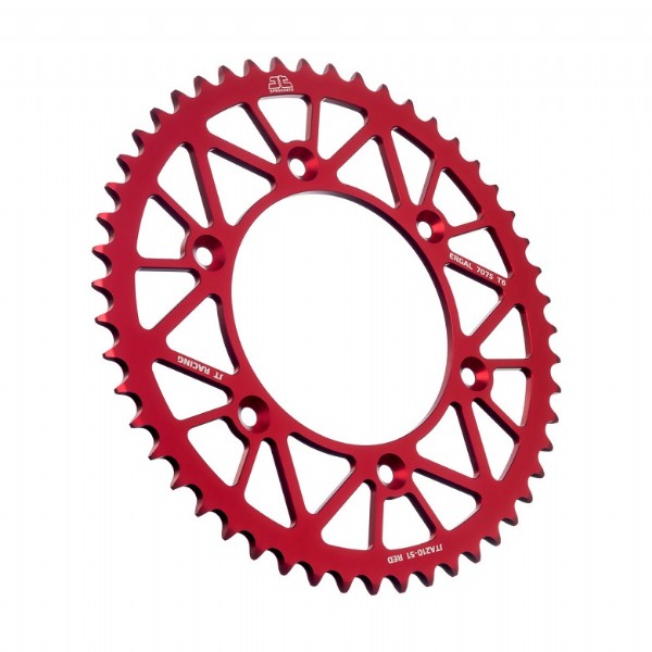 Corona JT ergal RACELITE rossa - 51 denti - HONDA